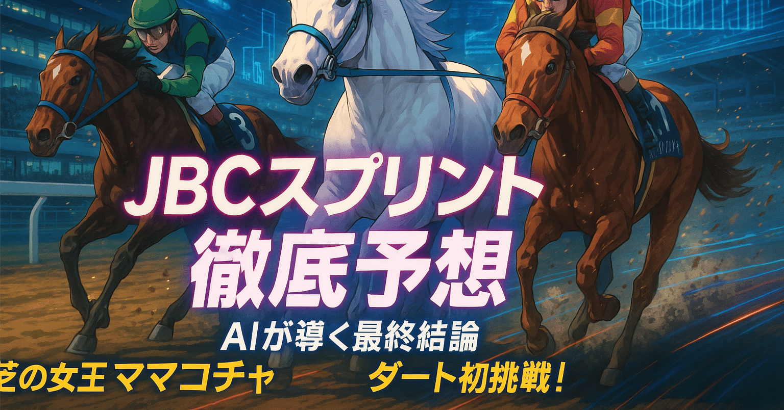 JBCスプリント2025予想】ママコチャは砂の女王になれる？🤔 データと