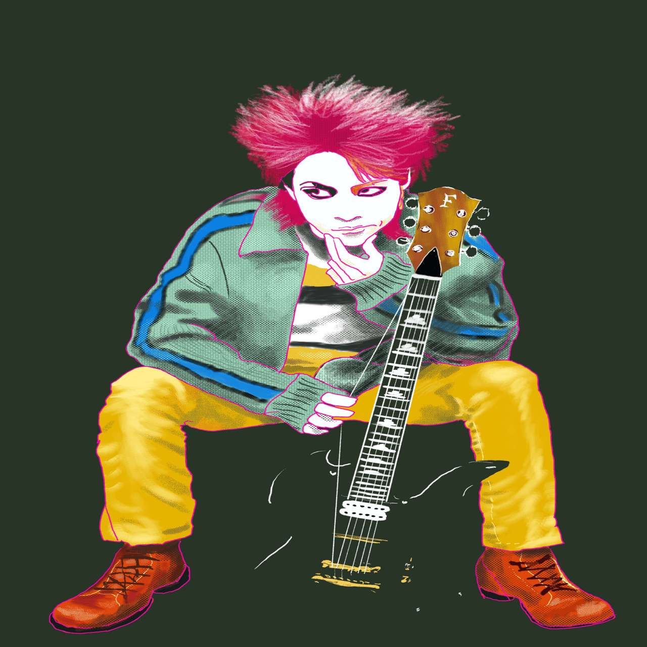 ロックレジェンド画シリーズ・hide｜カワクボトオル