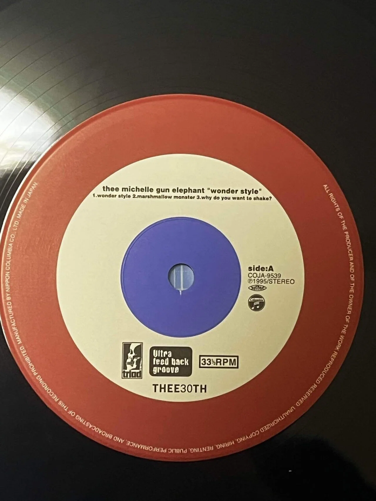 THEE MICHELLE GUN ELEPHANT レコード　2000年美品 THEE MICHLLE GUN ELEPHANT レコード③ 2000年 【公式通販】