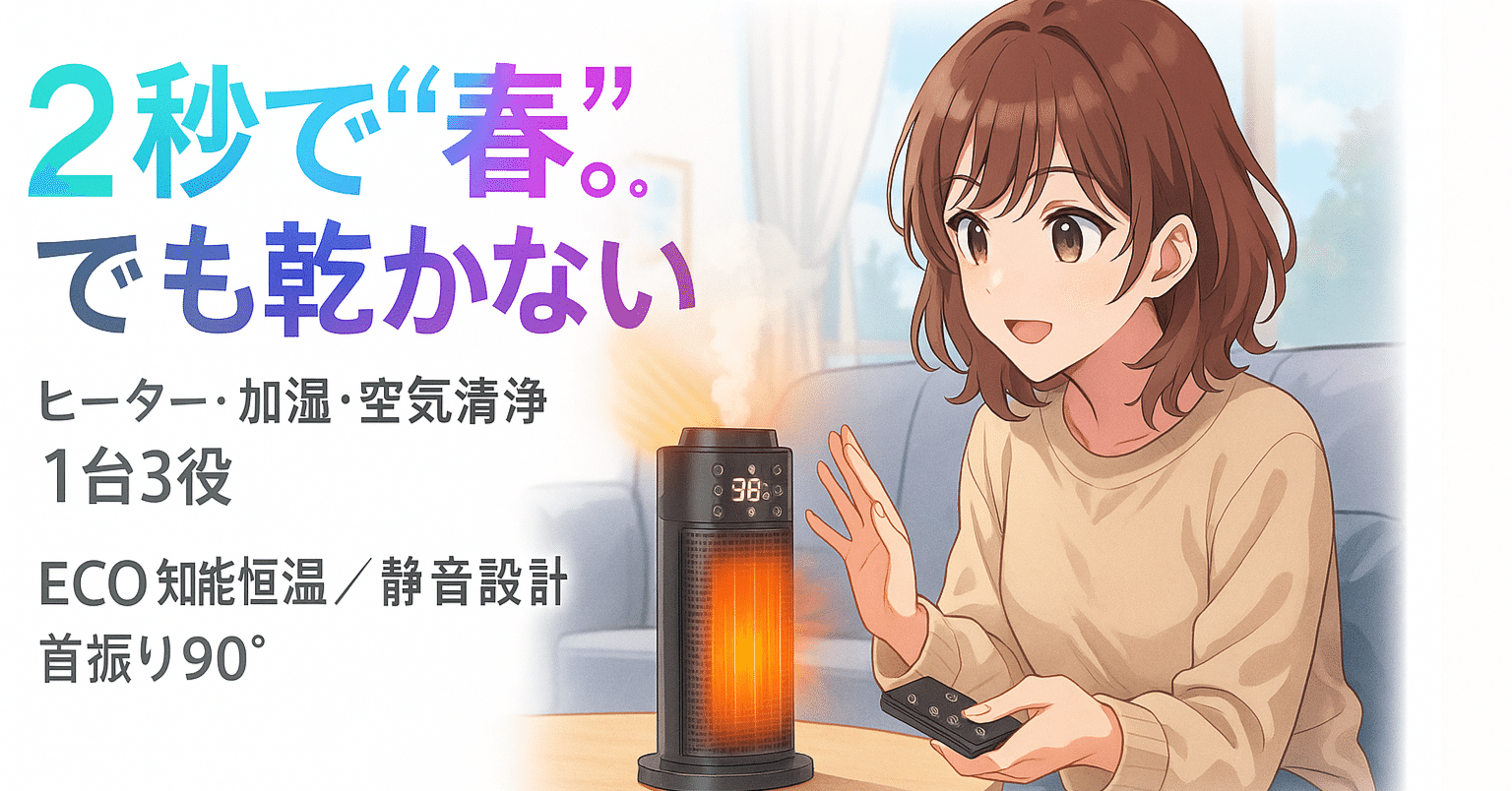 なぜ、この1台で冬の部屋が「乾燥知らずの快適空間」に変わるのか