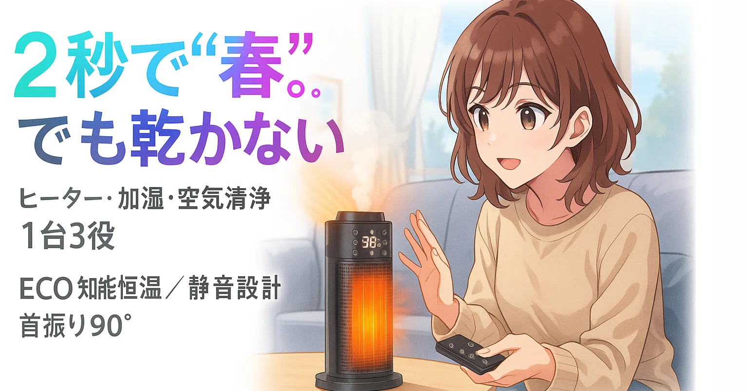 なぜ、この1台で冬の部屋が「乾燥知らずの快適空間」に変わるのか