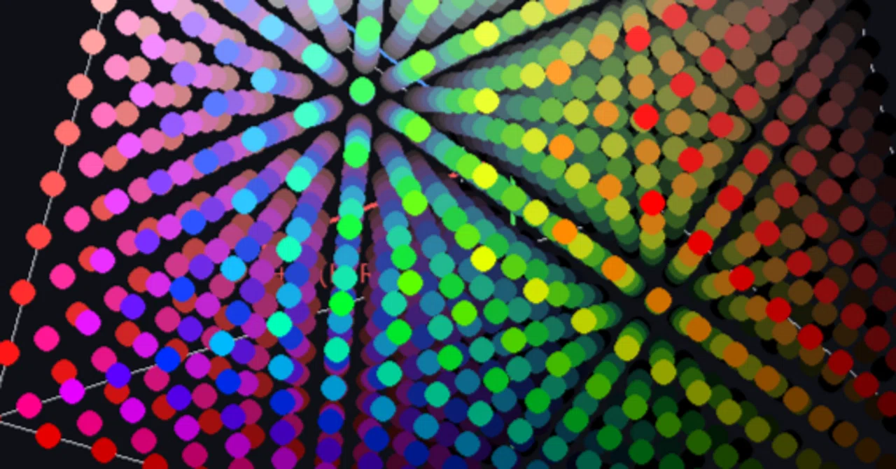 HSV立方体（HSV Cube / RGB Cube Projection）カラーパレットを生成するpython｜ほねぷー