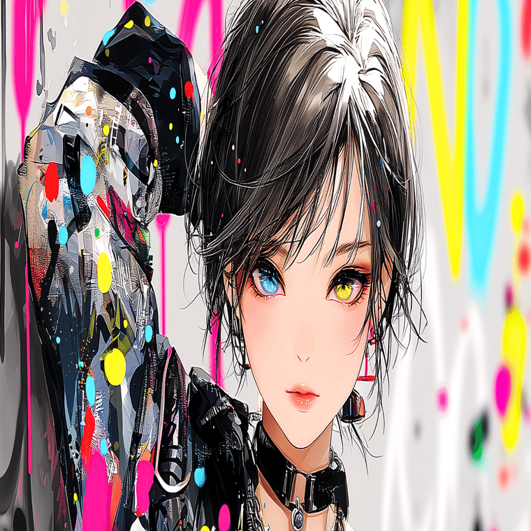 雑踏を塗り替えて【画像生成AI＋4コマ漫画】｜Alpaka