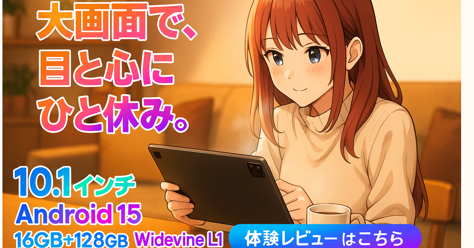 衝撃価格】Wpawa新型タブレットが私の日常を激変させた話。1万円台で