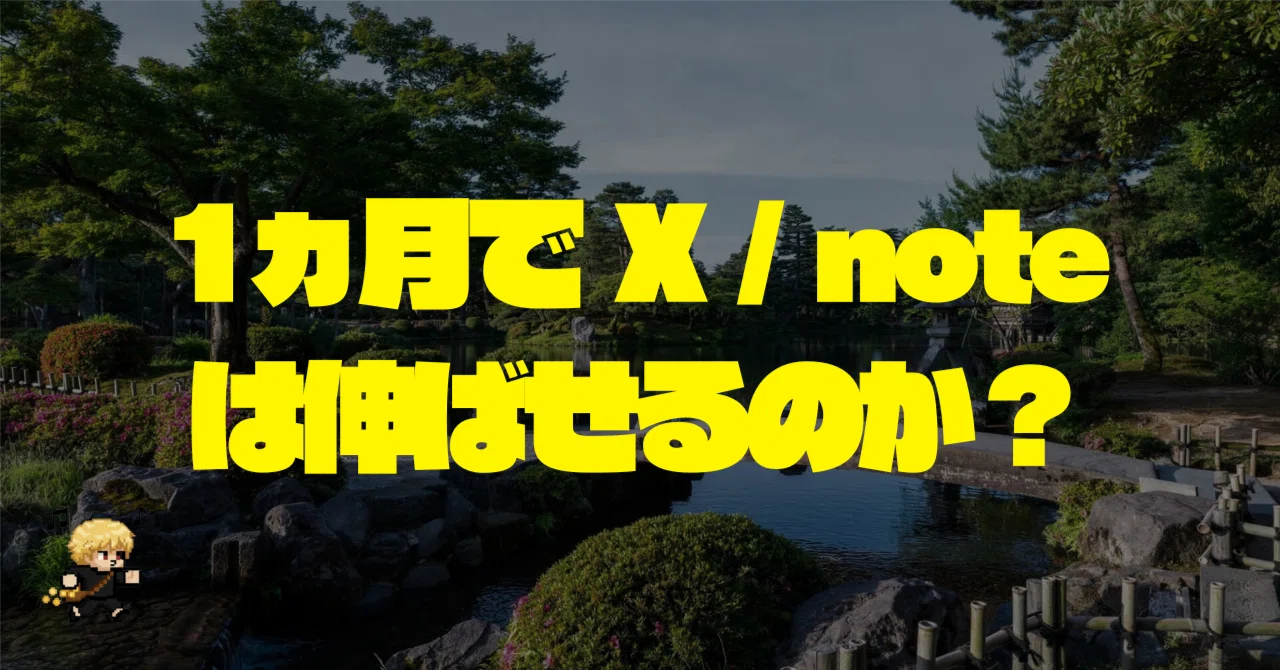 [X/note Challenge - Day 22] X is temporarily complete. Now for note.｜あわわ