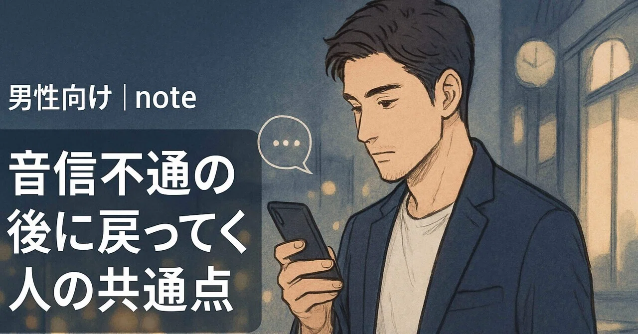 音信不通の後に戻ってくる人の共通点｜心を守るための完全ガイド｜し 