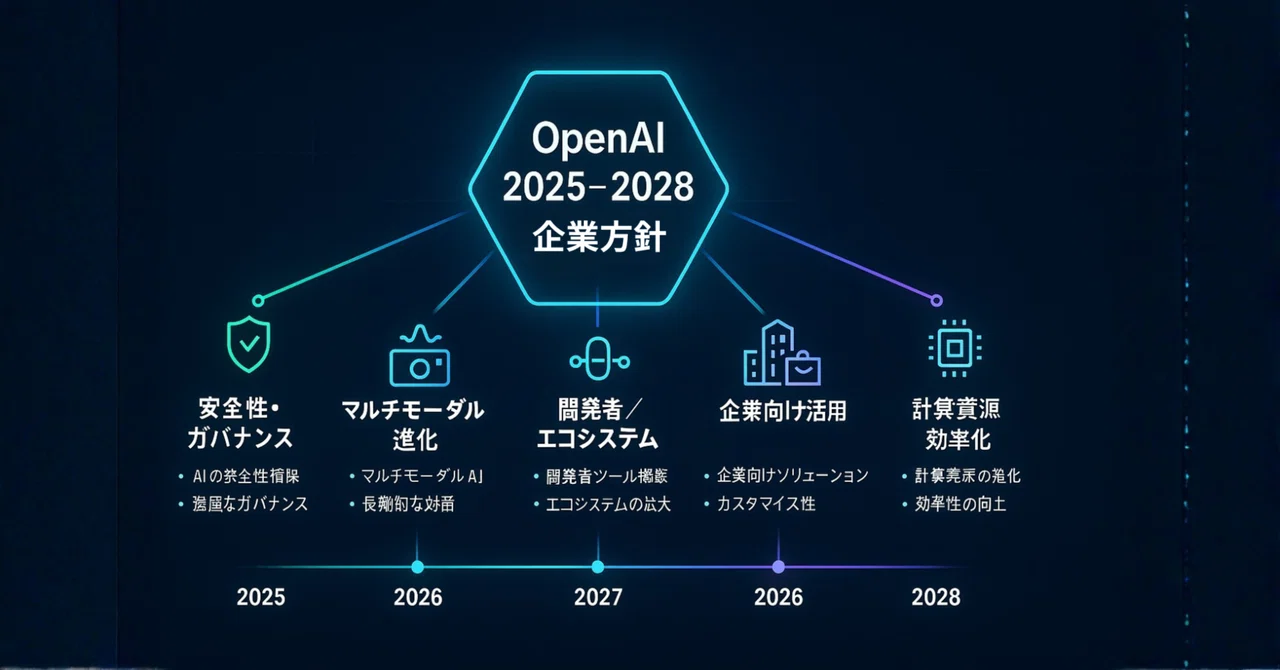 OpenAIの今後の方針 (~2028年) を要点整理し解説｜Yasuhito Morimoto