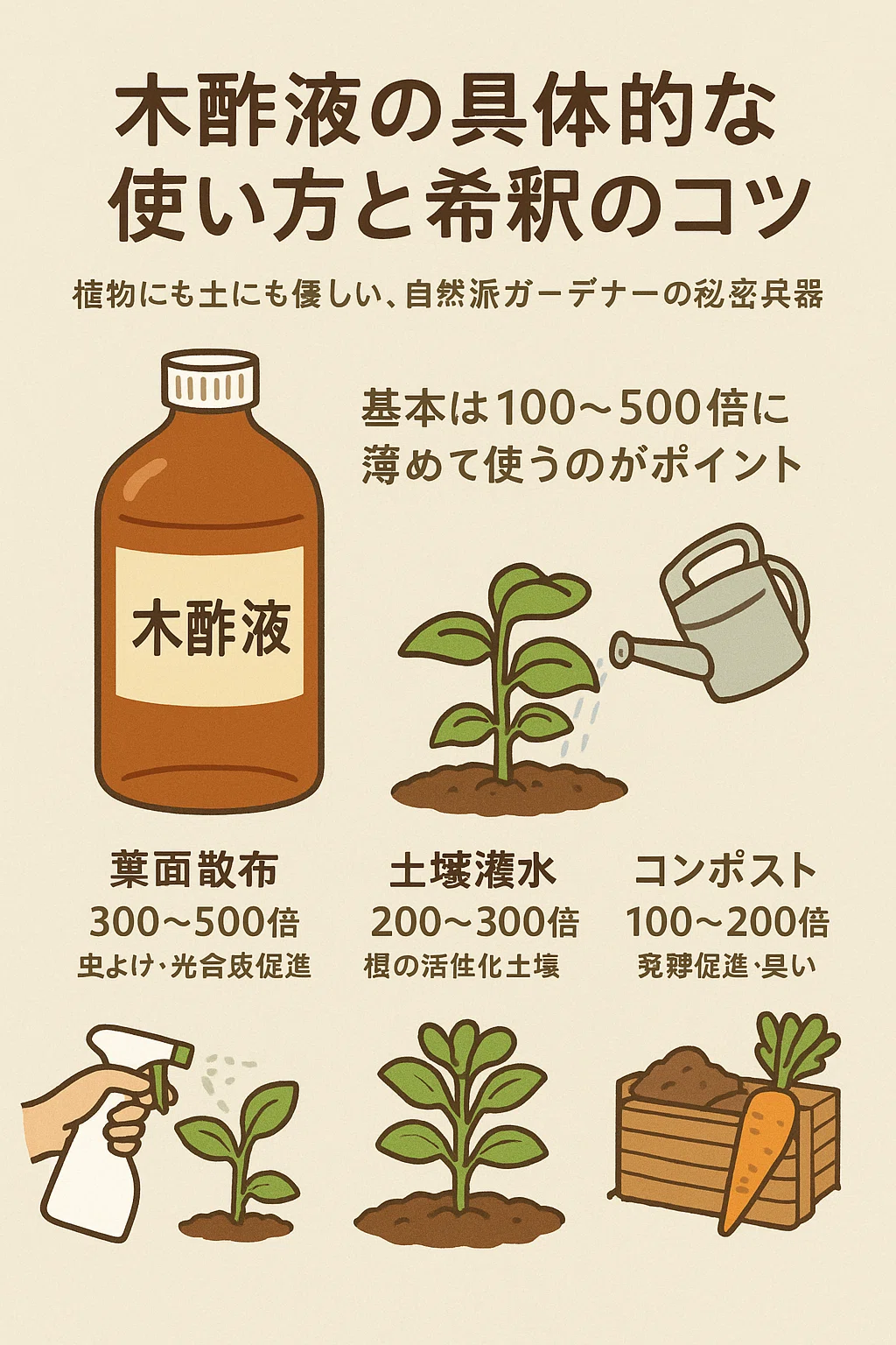 木酢 液 の 使い方