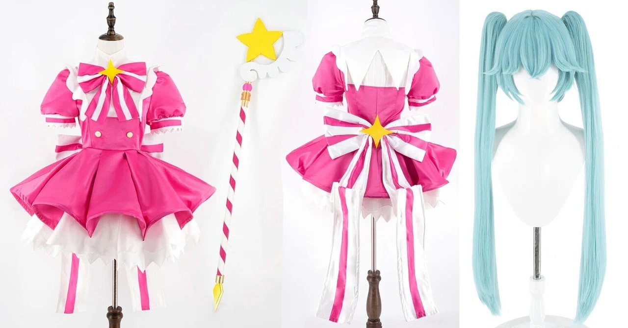 VOCALOID いますぐ輪廻 初音ミク コスプレ衣装 コスチューム ハロウィン仮装変装 ウィッグ 魔法の杖イベント｜CUTE-COSPLAY 専門店