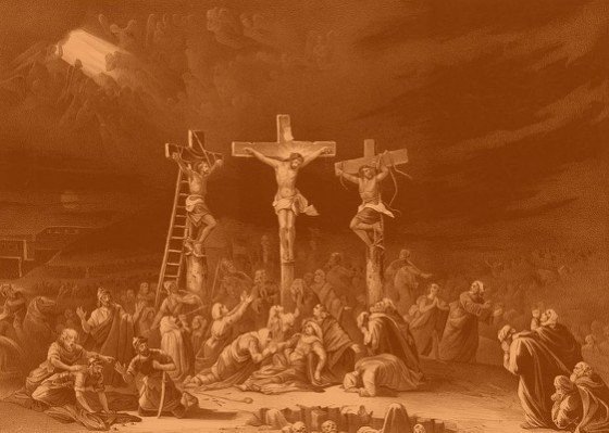 The-Crucifixion Jesus Christ being crucified on the cross 磔刑図　十字架　イエス　１