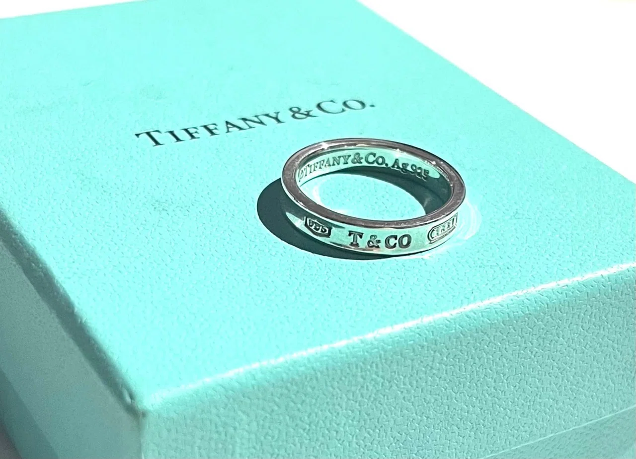 1円 TIFFANY＆Co ティファニー 1837 ナロー サファイア SV925 リング 