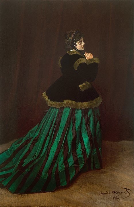 1866『緑衣の女』467px-Claude_Monet_-_Camille