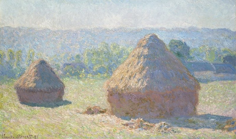 1891『積みわら、夏の終わり』1225px-Claude_Monet_-_Haystacks,_end_of_Summer_-_Google_Art_Project