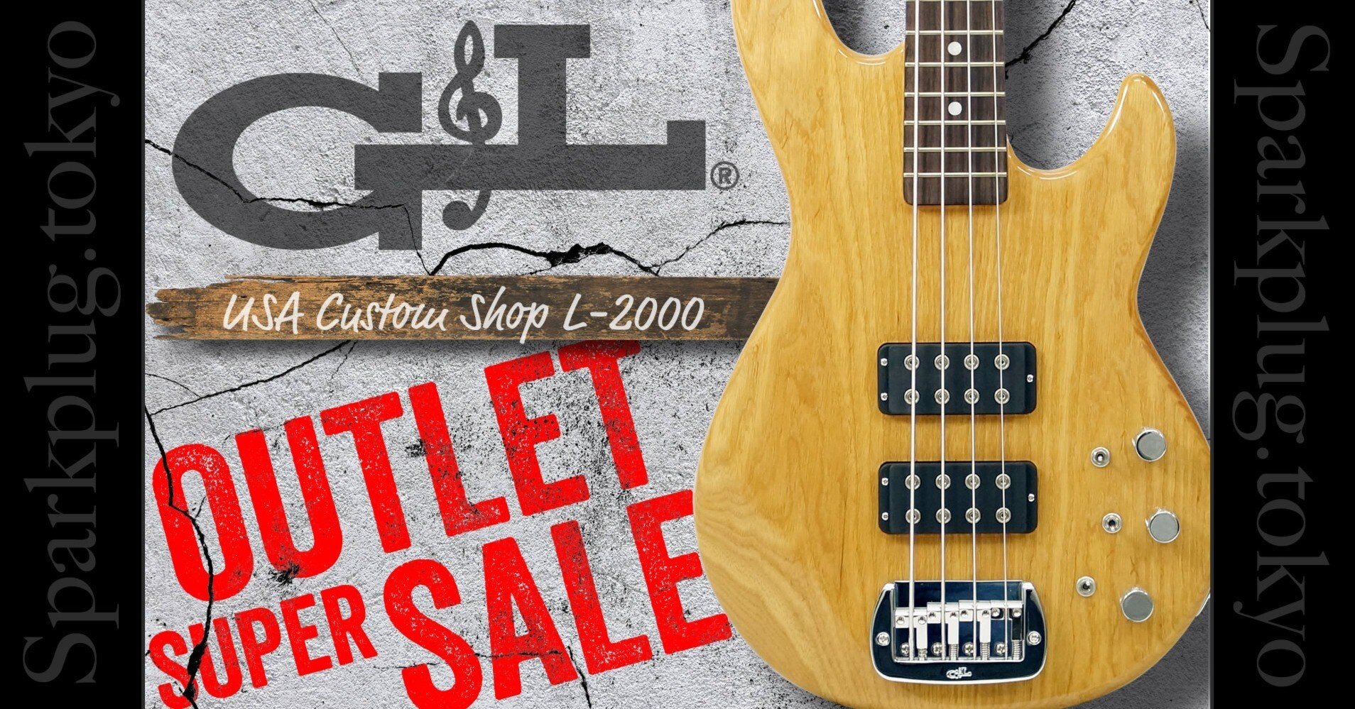 G&L祭り！USAカスタムショップ製の極上「L-2000」！こちらは渋い