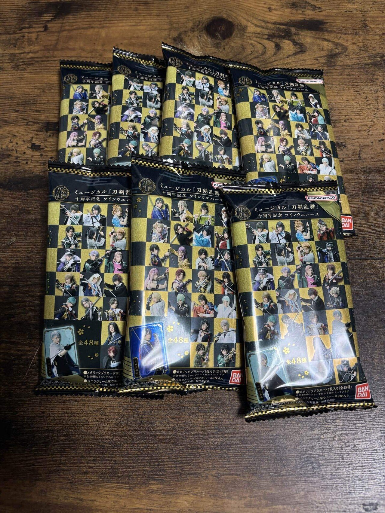 刀ミュ ウエハース メタリックプラカード 48枚セット ミュージカル刀剣