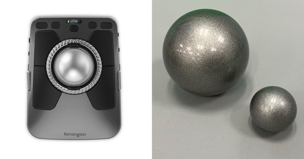 BT無線Keyball39 軽量スイッチ&25mmベアリングトラックボール BT無線