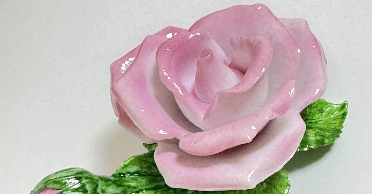 1947年頃 日本製輸出品◆磁器製 瀬戸ノベルティ CHIKUSA『白鳥と薔薇』 1947年頃日本製輸出品◇磁器製 瀬戸ノベルティ CHIKUSA『白鳥型と薔薇』