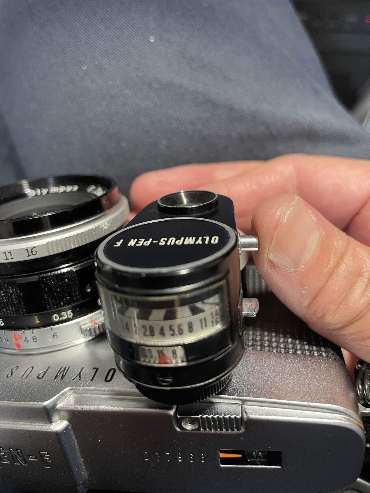 オリンパスペンF用の外付け露出計｜おしゃま