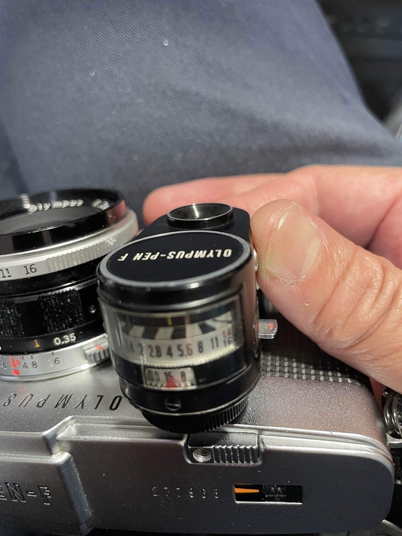 オリンパスペンF用の外付け露出計｜おしゃま