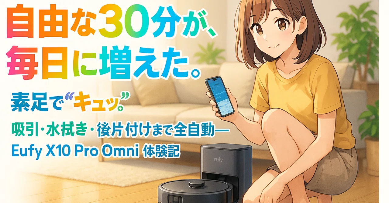 緊急セール】Anker Eufy X10 Pro Omniを手にした私が、掃除という家事