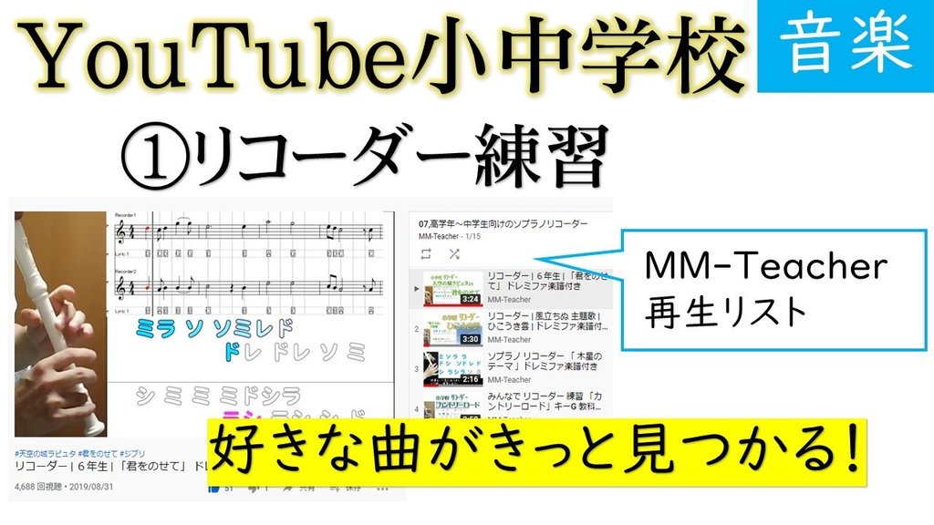 リコーダー練習 ジブリ Mm Teacher Note