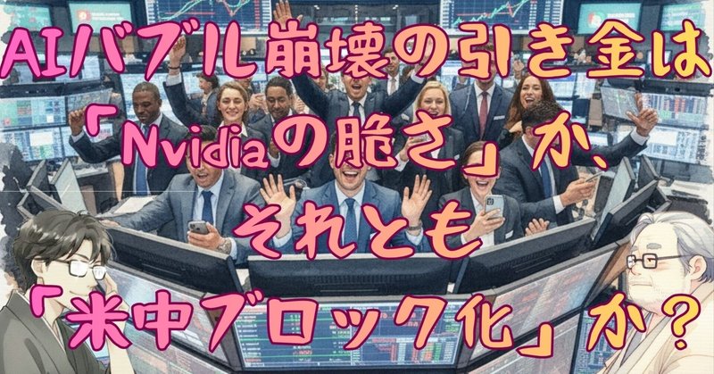 【対談】AIバブル崩壊の引き金は「Nvidiaの脆さ」か、それとも「米中ブロック化」か？ eyecatch