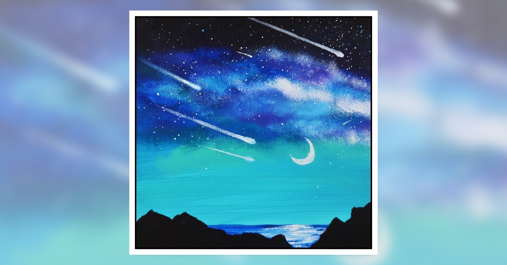 アクリル絵の具を使用した三日月の空の描き方 初心者が簡単に絵を描く方法 Junya Art Note アクリル絵の具を使用した三日月の空の描き方 初心者が簡単に絵を描く方法 Junya Art Note