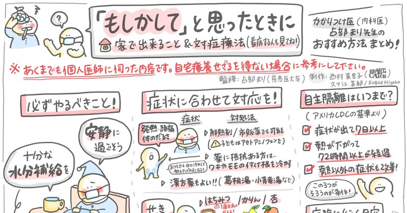 【グラレコ】新型コロナウィルス・家で出来ること＆対症療法（看病する人も見てね！）〜「もしかして」と思った時に