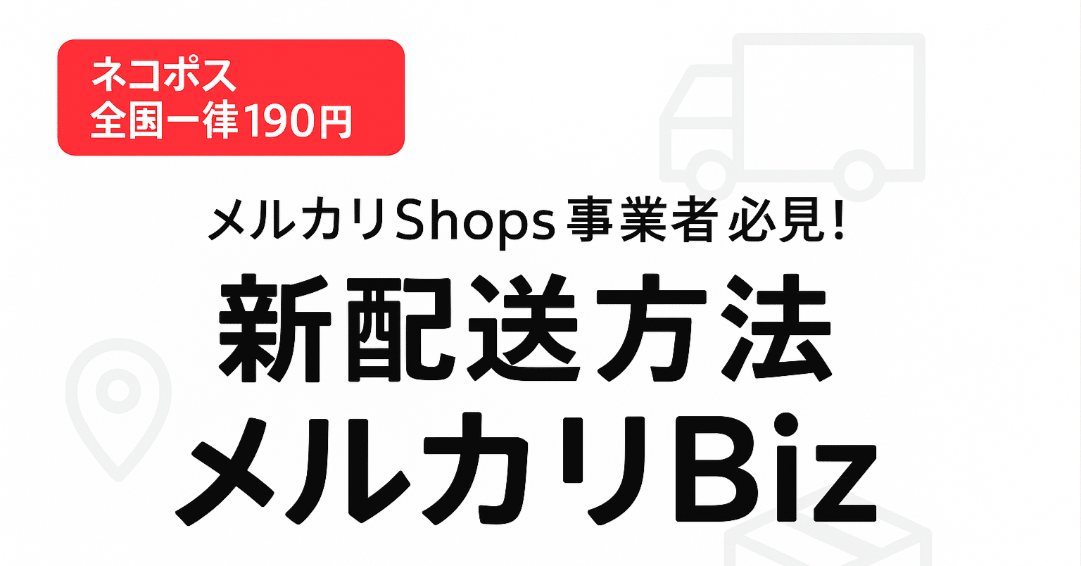速報】メルカリShops事業者は必見！新配送サービス「メルカリBiz