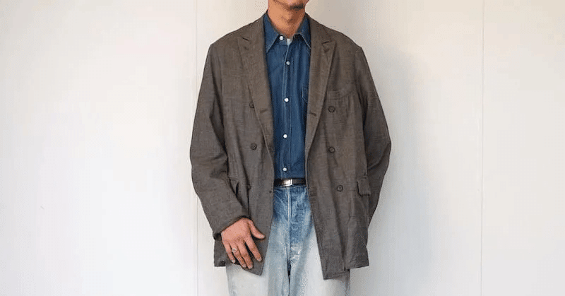 MAATEE&SONS ダブルGATHERED ジャケットシャークスキン　2 MAATEE&SONS】ダブルGATHERED JK SUPER200シャークスキン残りわずか