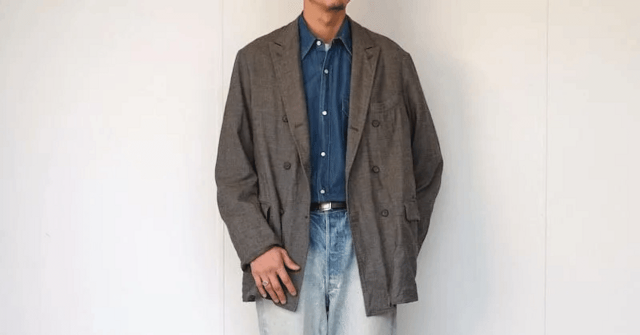 MAATEE&SONS】ダブルGATHERED JK SUPER200シャークスキン残りわずか