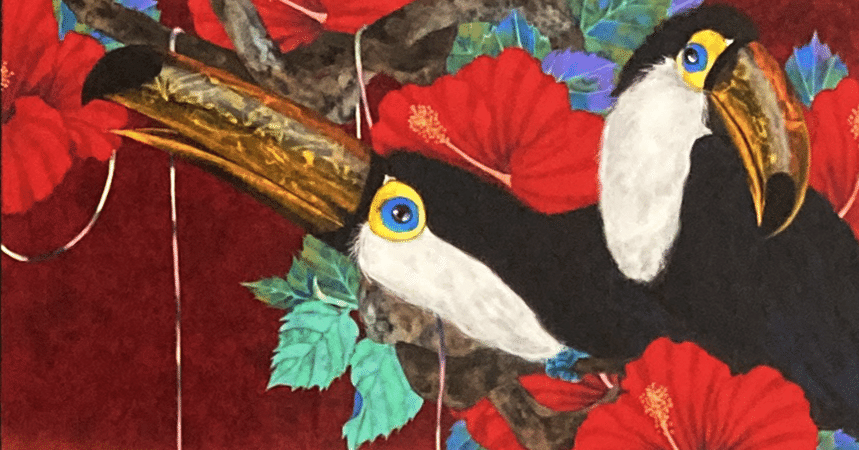 福岡三人展に寄せて】——福本百恵、色彩に宿る命の輝き｜ギャラリーワオ