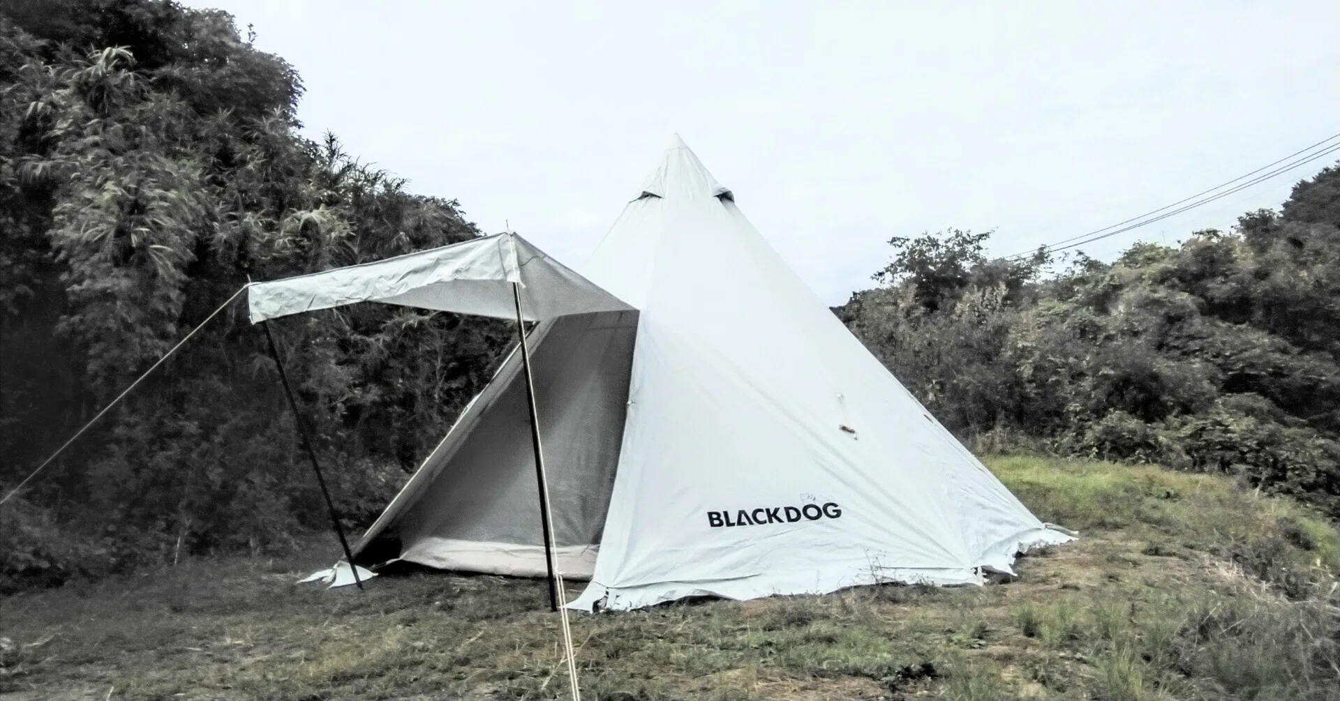 BLACKDOG 激安大型ワンポールテント｜尾上祐一郎(テントバカ)