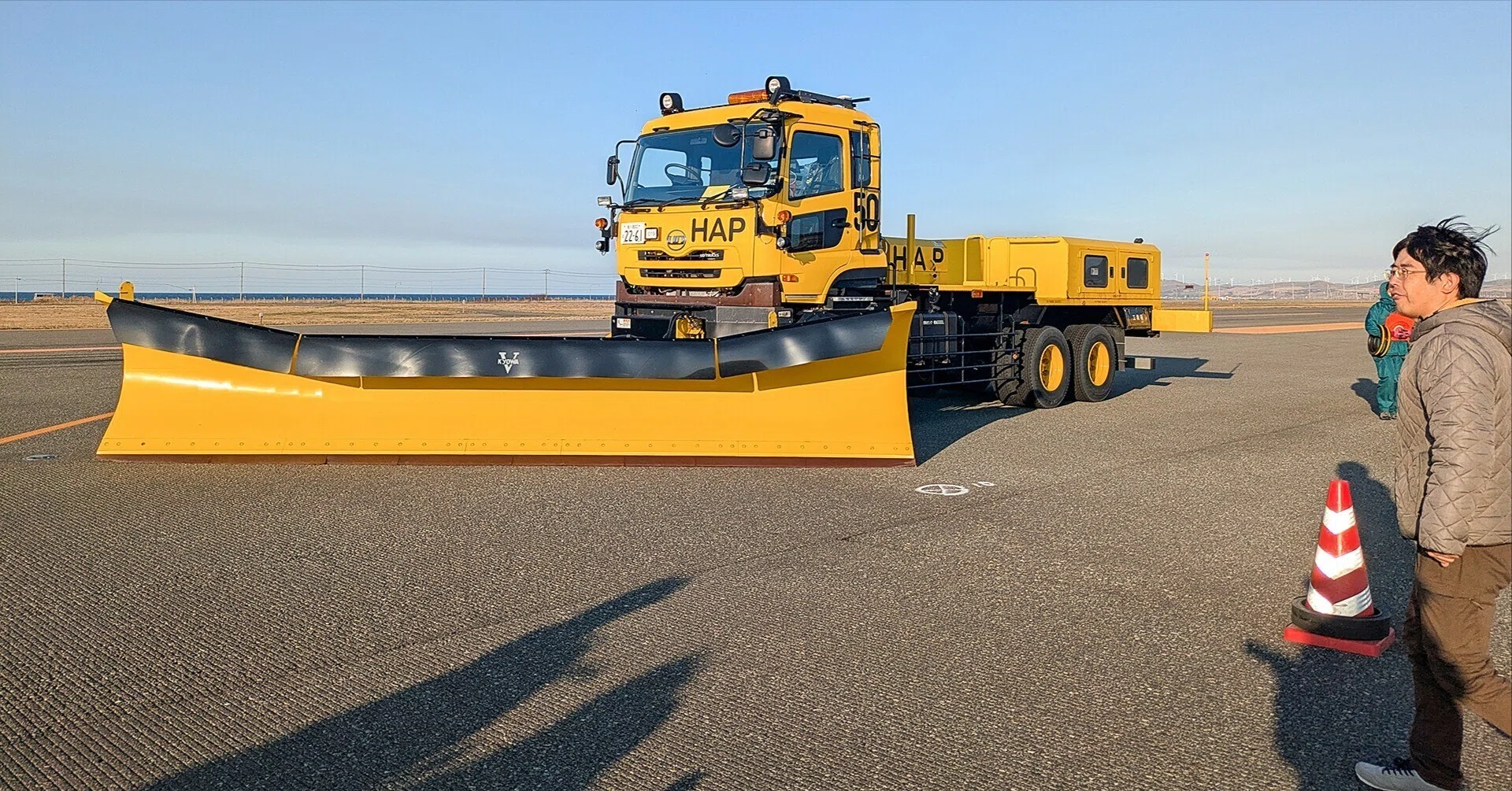 稚内】空港除雪車の自動走行を実証／本格運用目指し、北海道エアポート