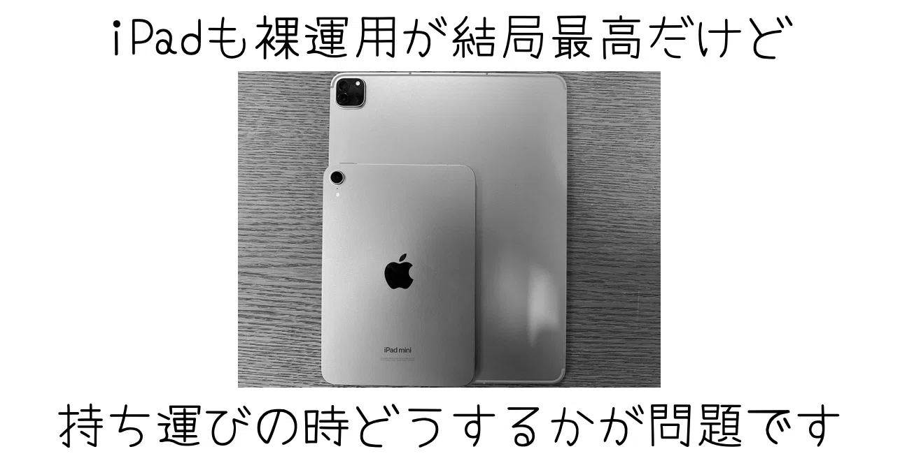ケースを外す日は来るのか？iPadを裸で使うという選択肢に惹かれ