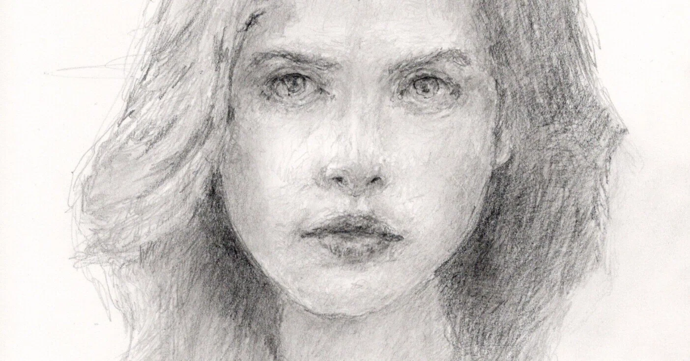 鉛筆で女性の絵を描いてます2。。｜Atelier Non