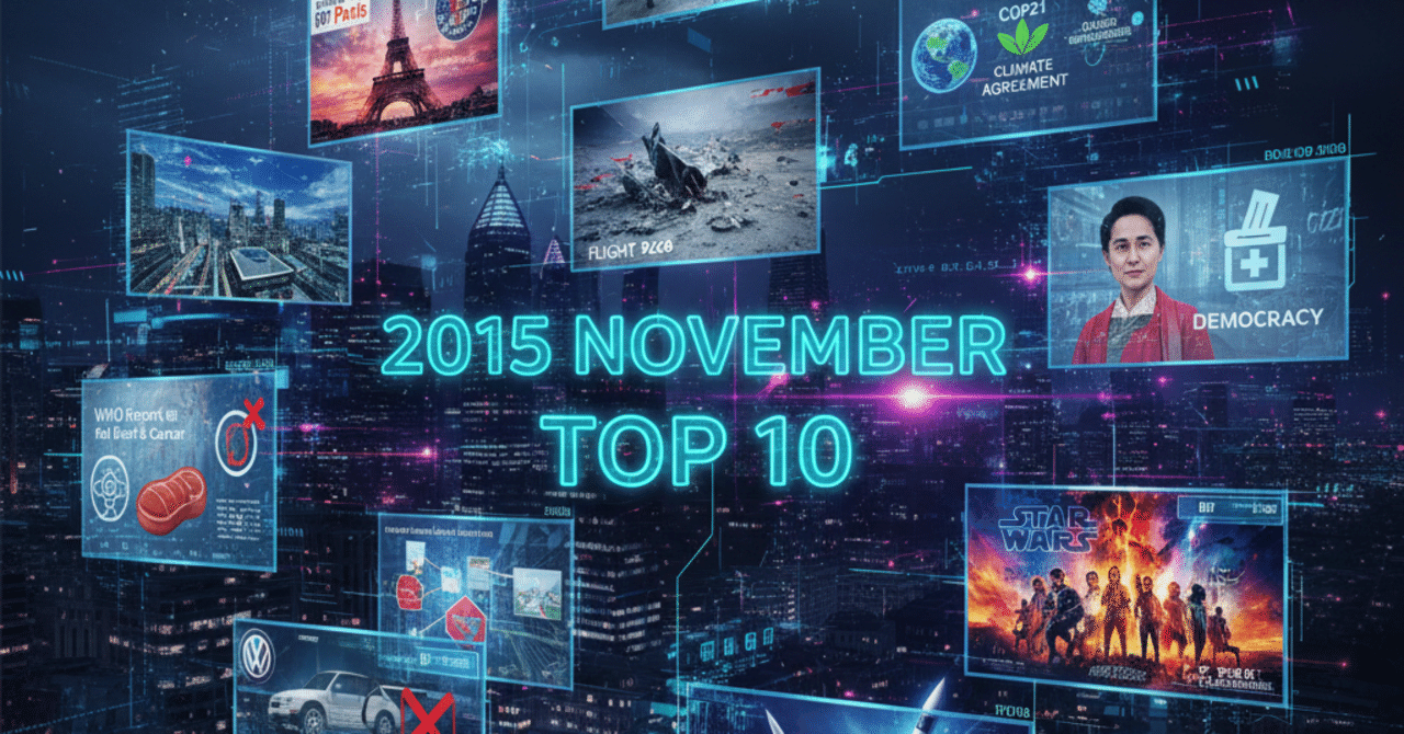 2015年11月：世界を揺るがした重要な出来事トップ10｜AIコンパス【副業+活用法】