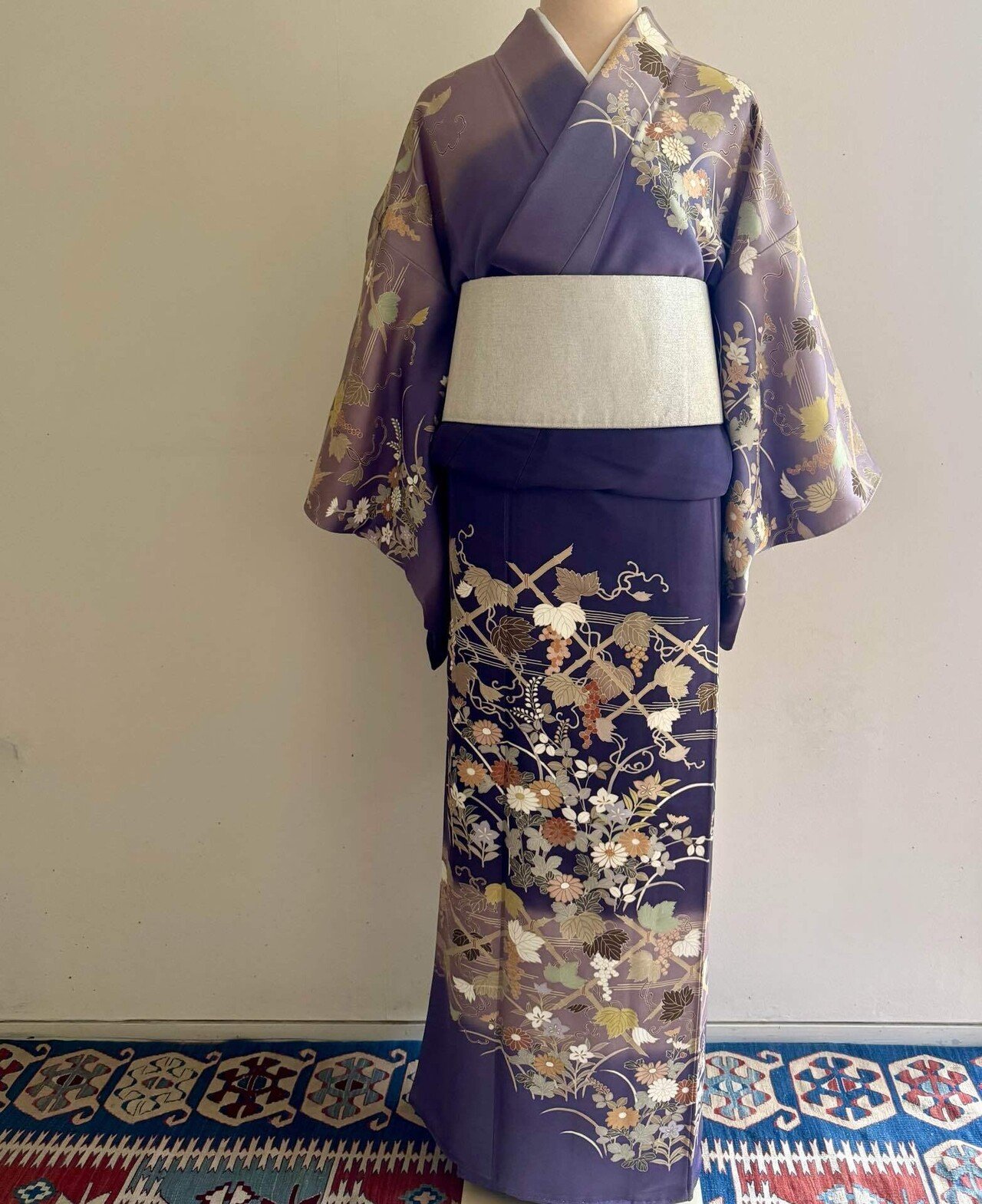 千總謹製青地訪問着｜夢吉きもの