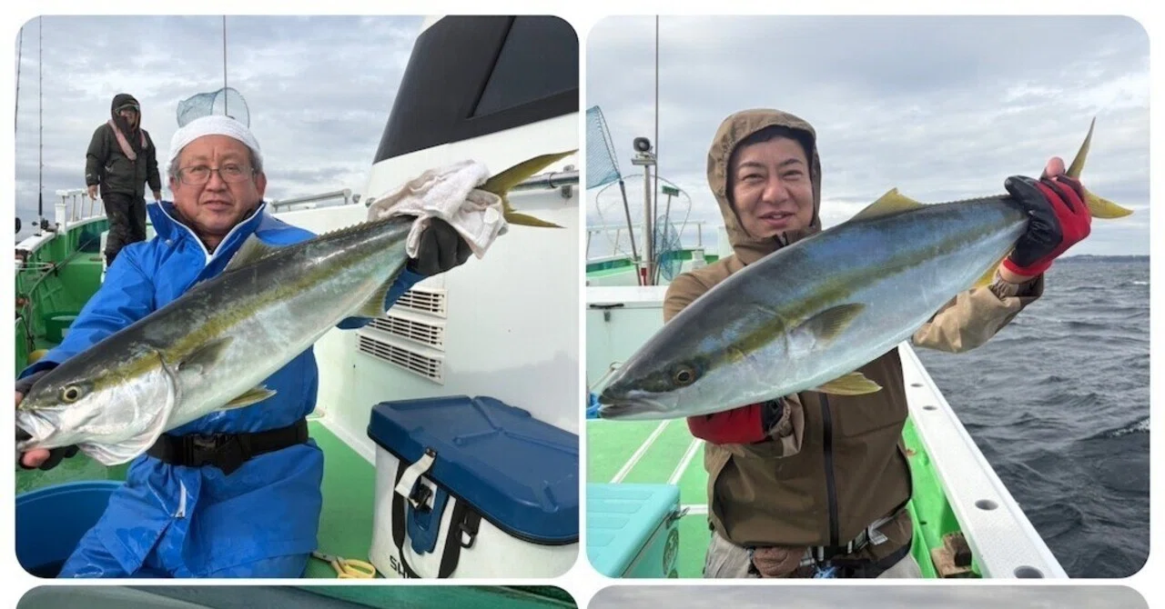 泳がせ】きたー！最大6kgの大型ワラサ、もはやブリ級です！｜あまさけや丸