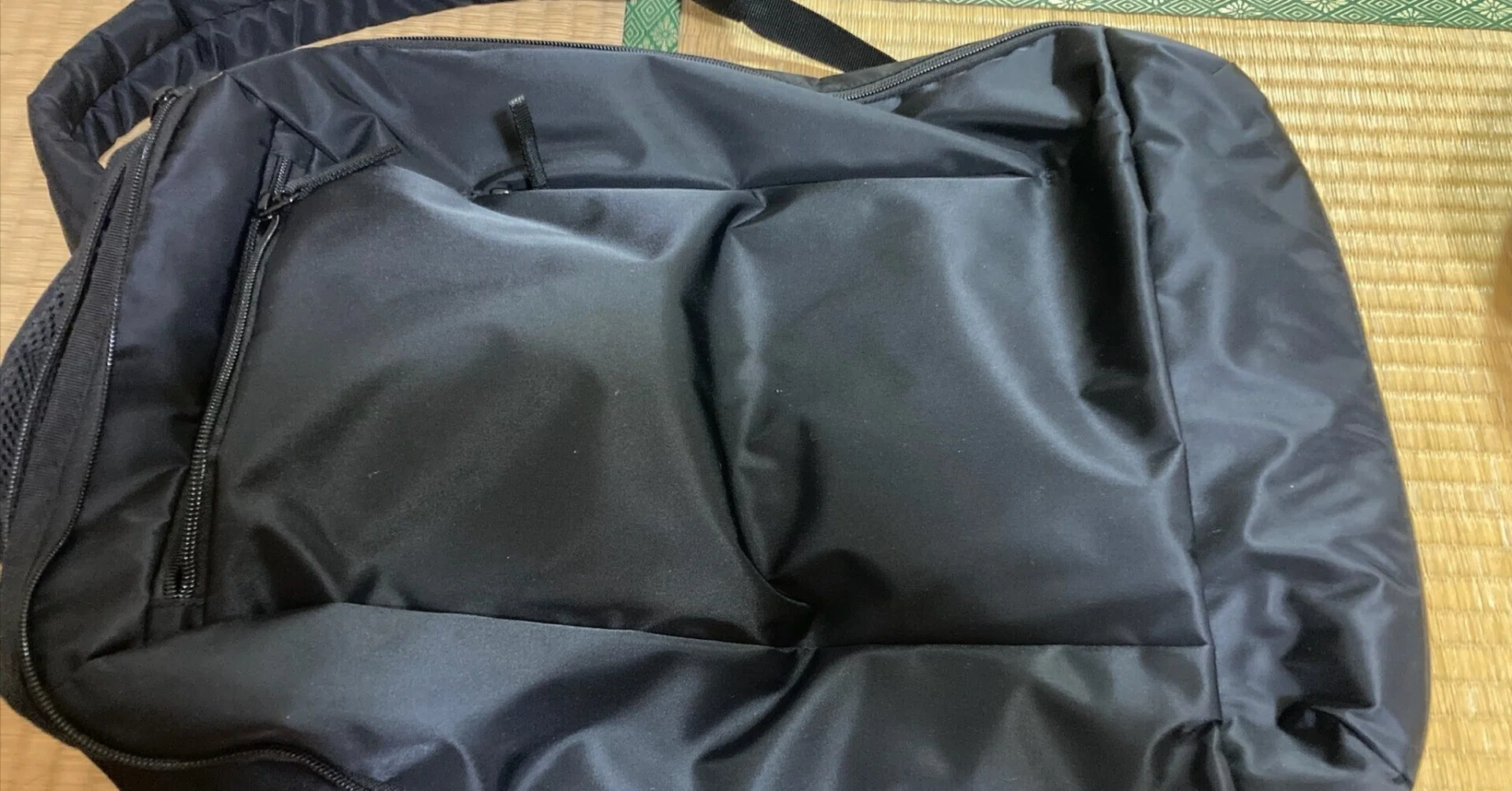 無印良品】肩の負担を軽くする撥水ナイロンビジネスリュックサック｜黒 