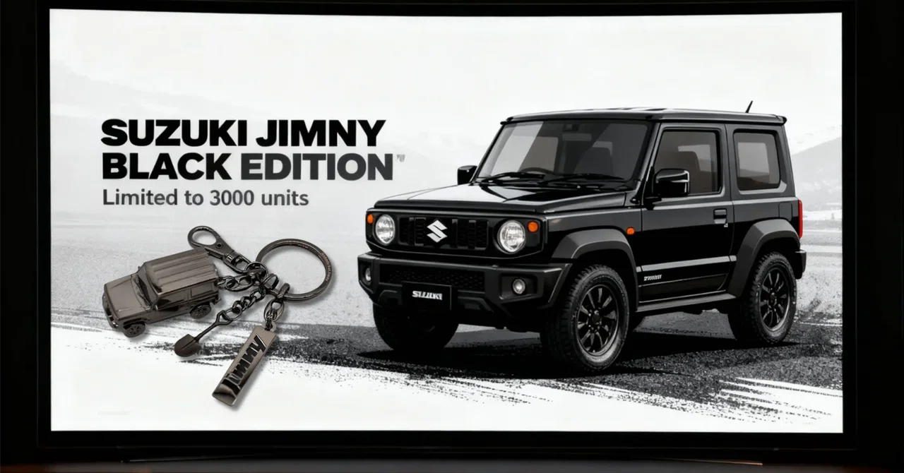 3000個限定】スズキ ジムニーが漆黒のキーチェーンに。BLACK EDITION