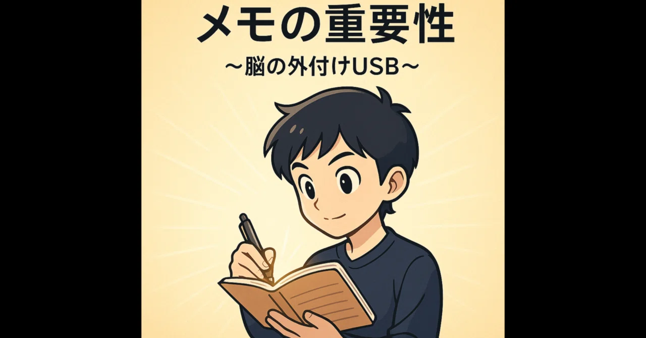 🧠 The Importance of Notes: An External USB for Your Brain｜たーくん