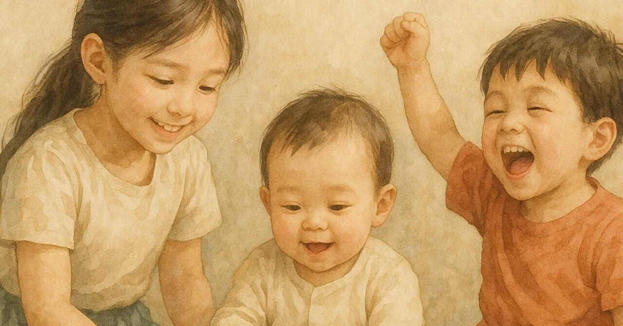 家族構成で変わる性格と育て方のコツ（三人兄弟姉妹・中間子編）｜ちびウソ（なんか小さくて可愛いカワウソ）
