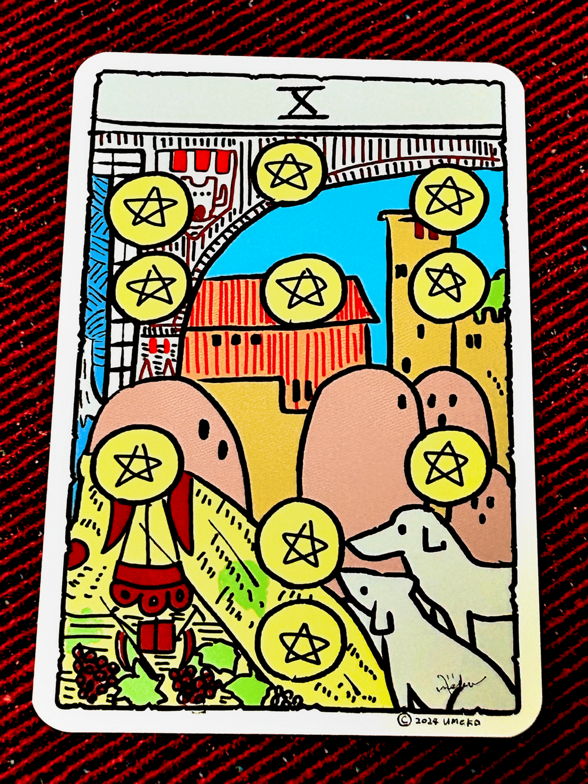 ハニワさまタロット・コインの10番｜369kagura