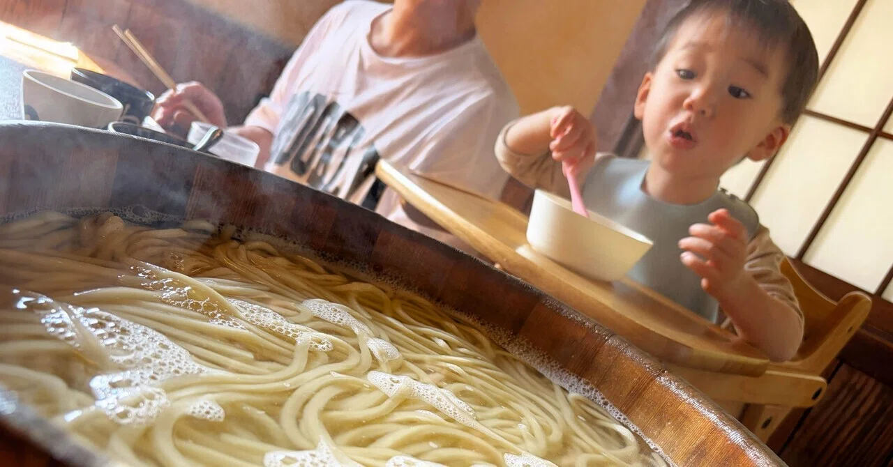 関西・四国旅 #14】高松「本家わら家」で家族うどん｜実際の味とコスパ