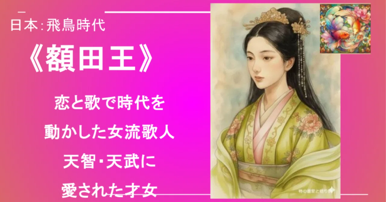 《額田王》恋と歌で時代を動かした女流歌人──天智・天武に愛された才女|《女性史図鑑》時の書架と語り部