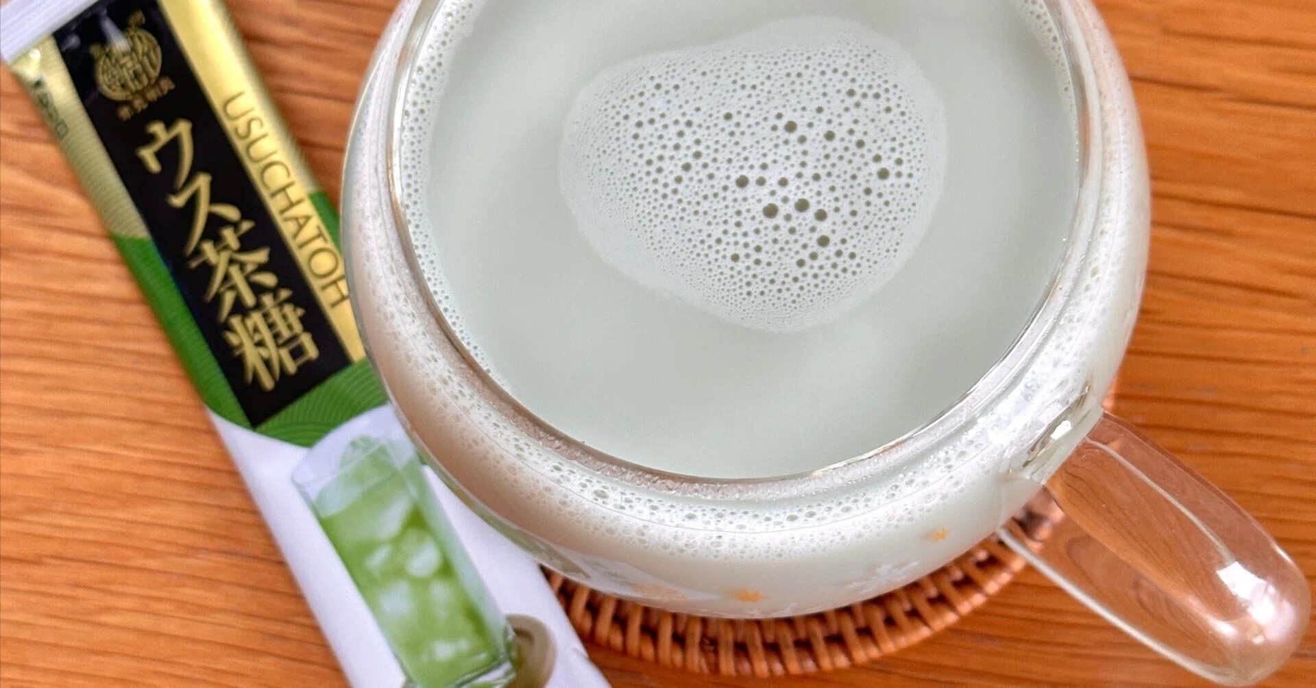 日本茶】竹茗堂のウス茶糖を、牛乳割りでいただきましたわ｜お嬢様口調