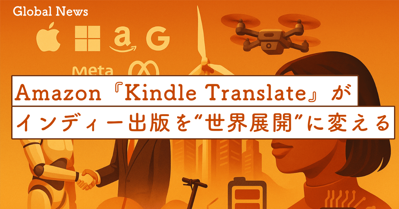 Amazon『Kindle Translate』がインディー出版を“世界展開”に変える｜SecondWave