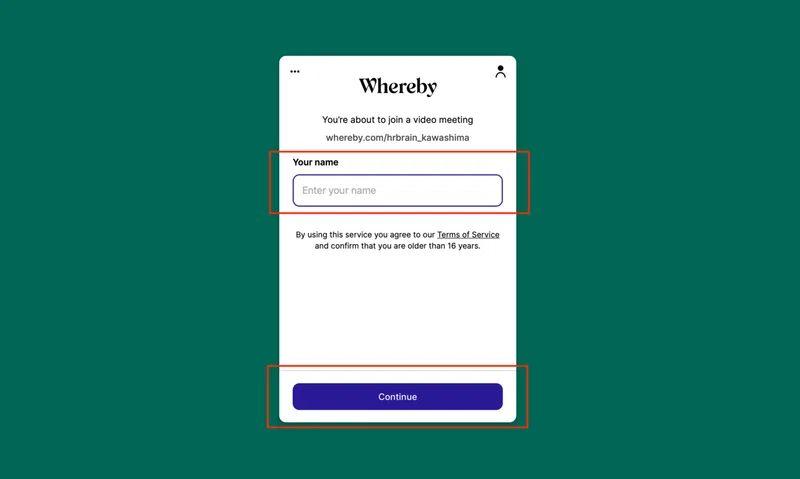 Web会議ツール Whereby の参加方法はたった3ステップ かわしままい Hrbrain Cs Note