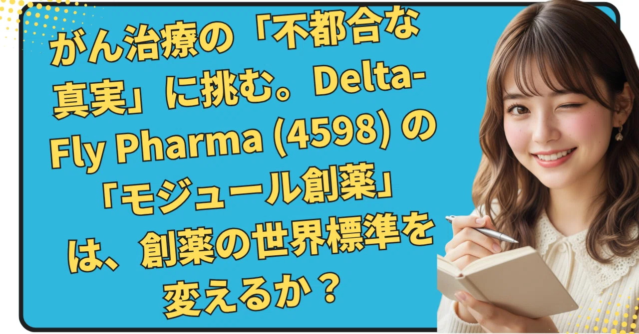 がん治療の「不都合な真実」に挑む。Delta-Fly Pharma (4598) の